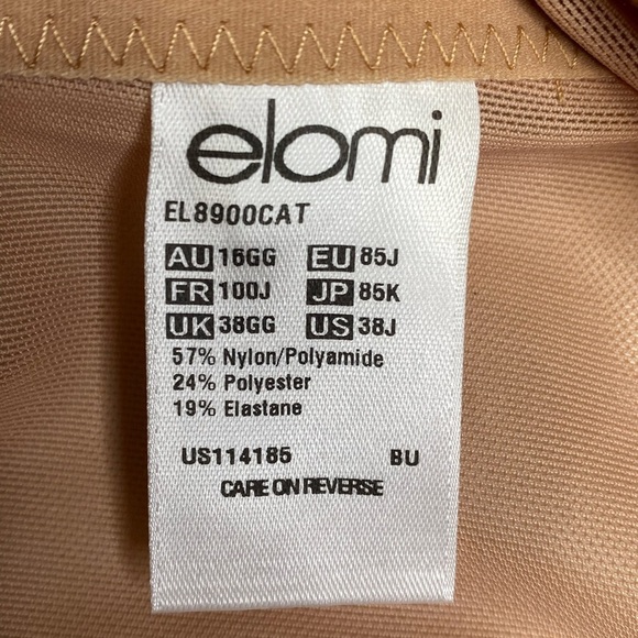 Elomi Matilda Bra in Café Au‎ Lait 38J - Picture 4 of 6